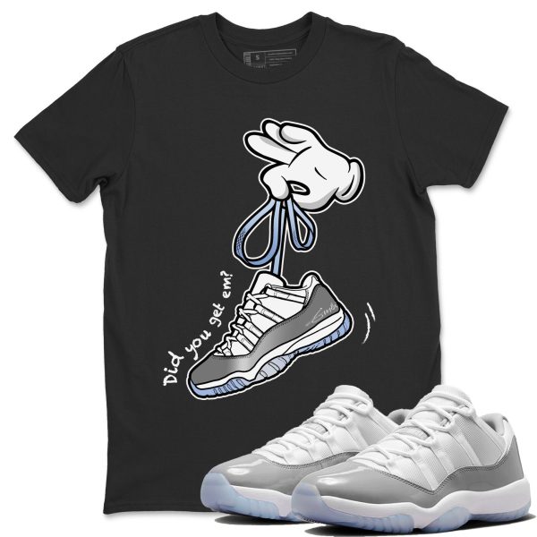 Cartoon Hands Unisex Casual T-Shirt - Sneaker T-Shirt To Match 11s White Cement Jezsport.com