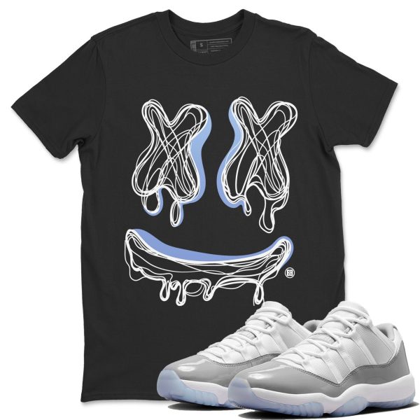 Smile Doodle Unisex Casual T-Shirt - Sneaker T-Shirt To Match 11s White Cement Jezsport.com