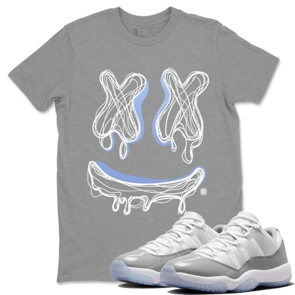 Smile Doodle Unisex Casual T-Shirt - Sneaker T-Shirt To Match 11s White Cement Jezsport.com