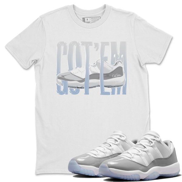 Wiggling Gotem Unisex Casual T-Shirt - Sneaker T-Shirt To Match 11s White Cement Jezsport.com