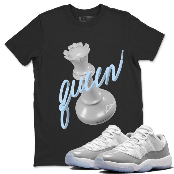 3D Queen Unisex Casual T-Shirt - Sneaker T-Shirt To Match 11s White Cement Jezsport.com