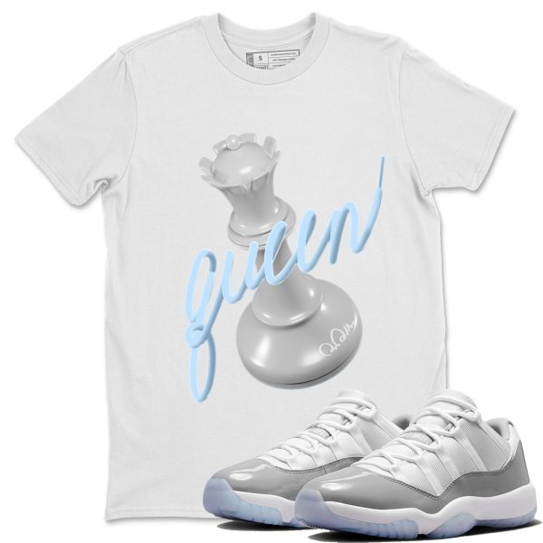 3D Queen Unisex Casual T-Shirt - Sneaker T-Shirt To Match 11s White Cement Jezsport.com