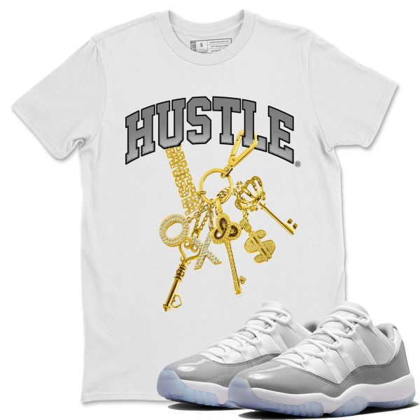 Gold Hustle Unisex Casual T-Shirt - Sneaker T-Shirt To Match 11s White Cement Jezsport.com