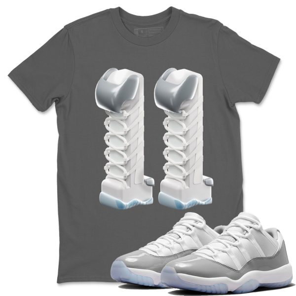 3D Number 11 Unisex Casual T-Shirt - Sneaker T-Shirt To Match 11s White Cement Jezsport.com