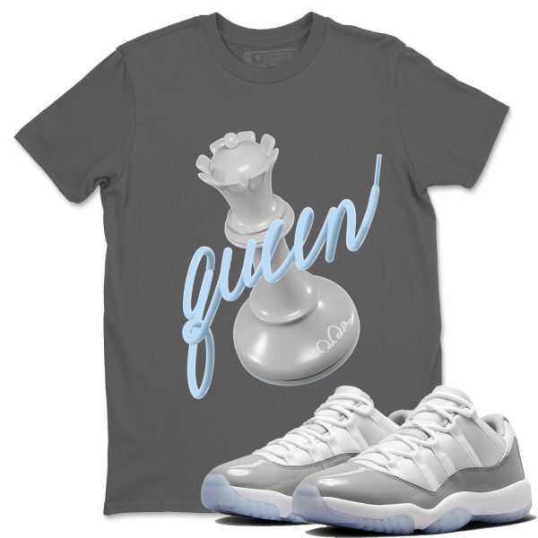 3D Queen Unisex Casual T-Shirt - Sneaker T-Shirt To Match 11s White Cement Jezsport.com