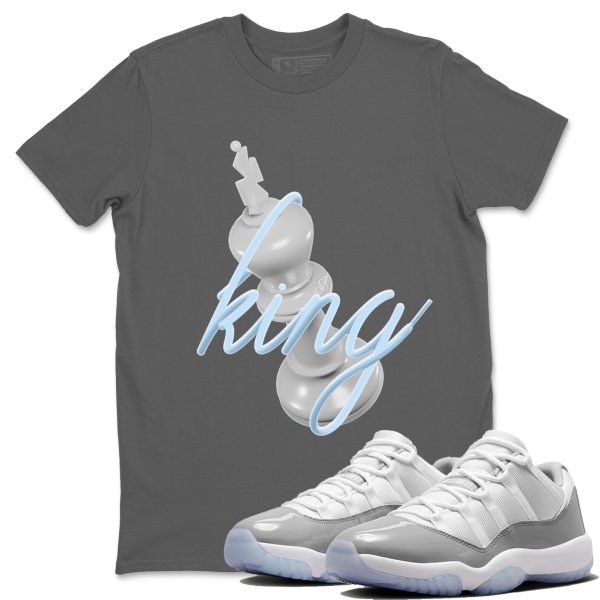 3D King Unisex Casual T-Shirt - Sneaker T-Shirt To Match 11s White Cement Jezsport.com