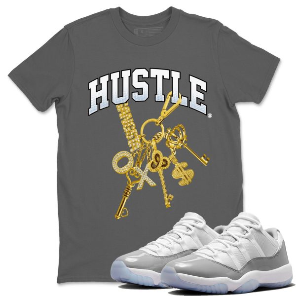 Gold Hustle Unisex Casual T-Shirt - Sneaker T-Shirt To Match 11s White Cement Jezsport.com