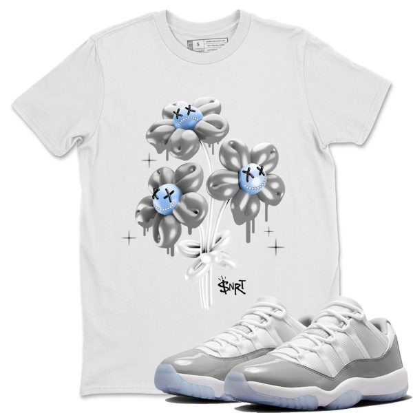 balloon bouquet Unisex Casual T-Shirt - Sneaker T-Shirt To Match 11s White Cement Jezsport.com