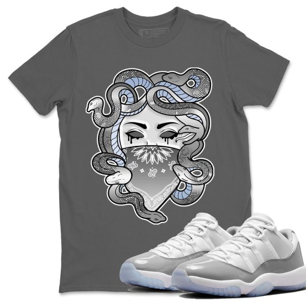 Medusa Unisex Casual T-Shirt - Sneaker T-Shirt To Match 11s White Cement Jezsport.com