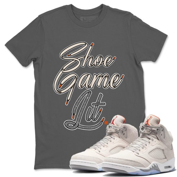 Shoe Game Lit Shoe Lace Unisex Clothing - Sneaker Shirts To Match The 5s Craft Jezsport.com