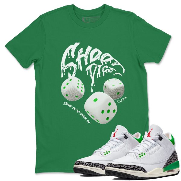 Shoot Dice Unisex Short Sleeve T-Shirt - Shirt To Match 3s Lucky Green Jezsport.com