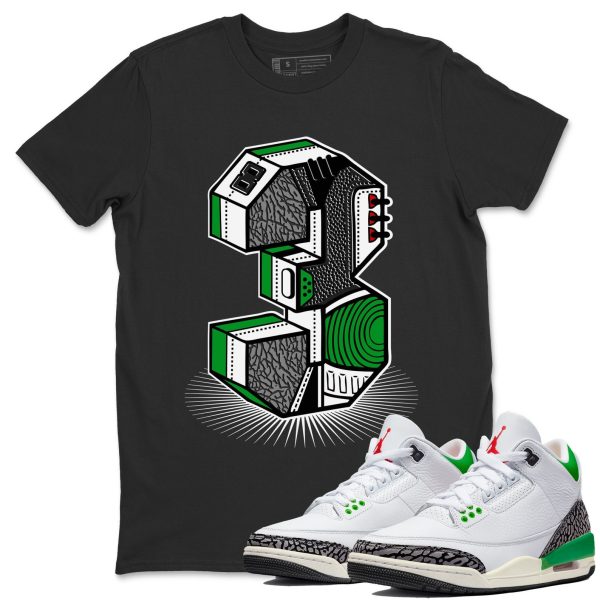 Number Statue Unisex Short Sleeve T-Shirt - Shirt To Match 3s Lucky Green Jezsport.com