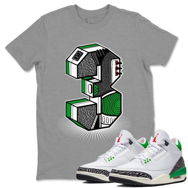 Number Statue Unisex Short Sleeve T-Shirt - Shirt To Match 3s Lucky Green Jezsport.com