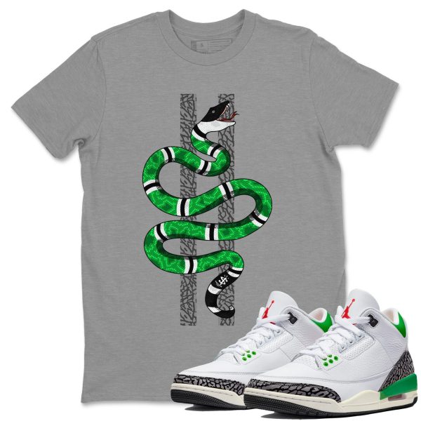 Snake Unisex Short Sleeve T-Shirt - Shirt To Match 3s Lucky Green Jezsport.com