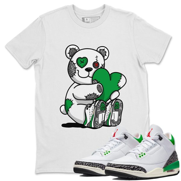 Hugging Bear Unisex Short Sleeve T-Shirt - Shirt To Match 3s Lucky Green Jezsport.com