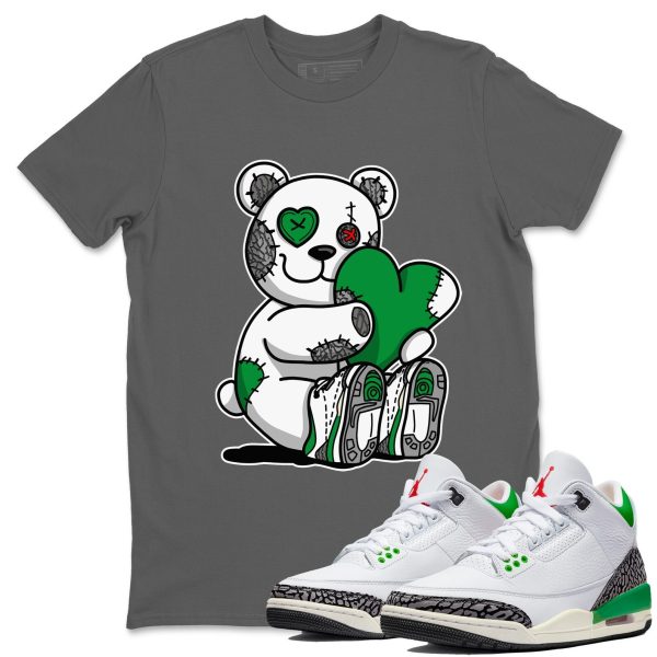 Hugging Bear Unisex Short Sleeve T-Shirt - Shirt To Match 3s Lucky Green Jezsport.com