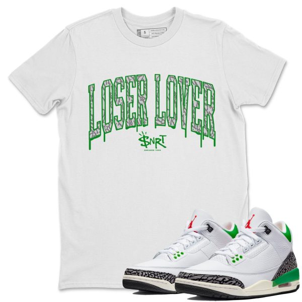 Loser Lover Letter Unisex Short Sleeve T-Shirt - Shirt To Match 3s Lucky Green Jezsport.com