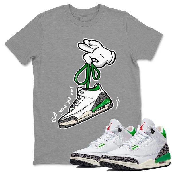 Cartoon Hands Unisex Short Sleeve T-Shirt - Shirt To Match 3s Lucky Green Jezsport.com