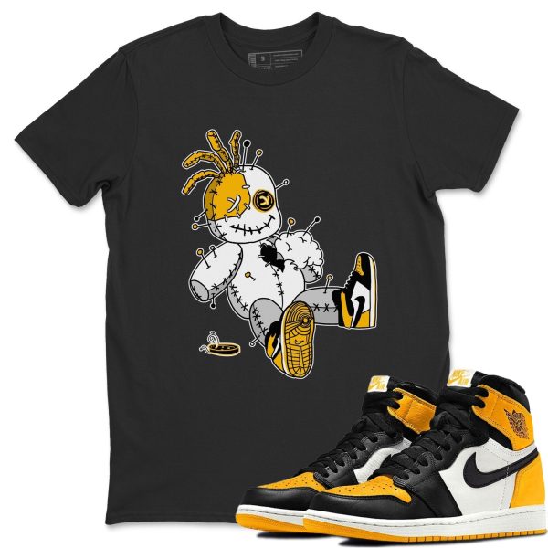 Voodoo Doll Unisex Crew Neck T-Shirt - Shirt To Match 1s Taxi Yellow Toe Jezsport.com