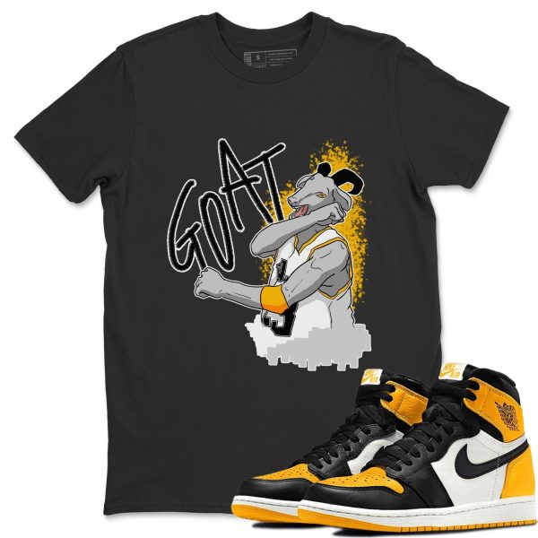 Screaming Goat Unisex Crew Neck T-Shirt - Shirt To Match 1s Taxi Yellow Toe Jezsport.com