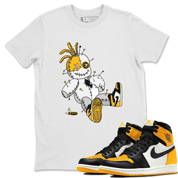 Voodoo Doll Unisex Crew Neck T-Shirt - Shirt To Match 1s Taxi Yellow Toe Jezsport.com