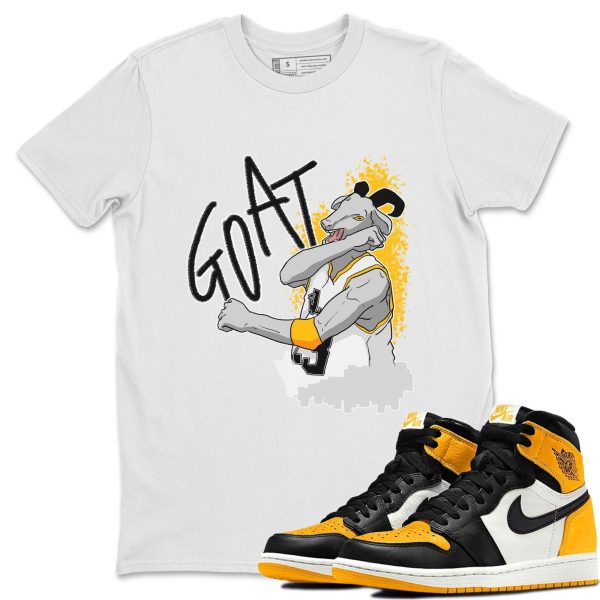 Screaming Goat Unisex Crew Neck T-Shirt - Shirt To Match 1s Taxi Yellow Toe Jezsport.com