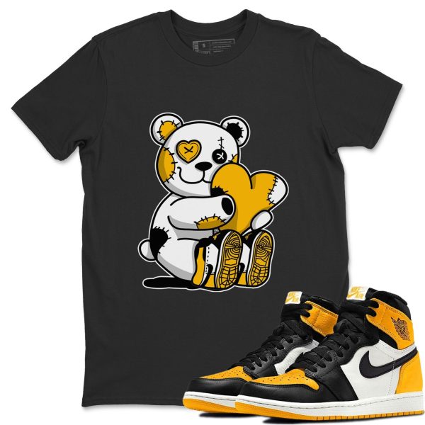 Hugging Bear Unisex Crew Neck T-Shirt - Shirt To Match 1s Taxi Yellow Toe Jezsport.com