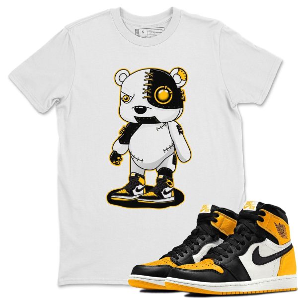 Cyborg Bear Unisex Crew Neck T-Shirt - Shirt To Match 1s Taxi Yellow Toe Jezsport.com