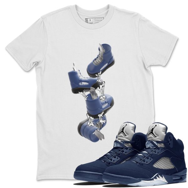 Gum Stuck On Shoes Unisex Crew Neck Sneaker Matching Tee Shirt To Match 5s Georgetown Jezsport.com