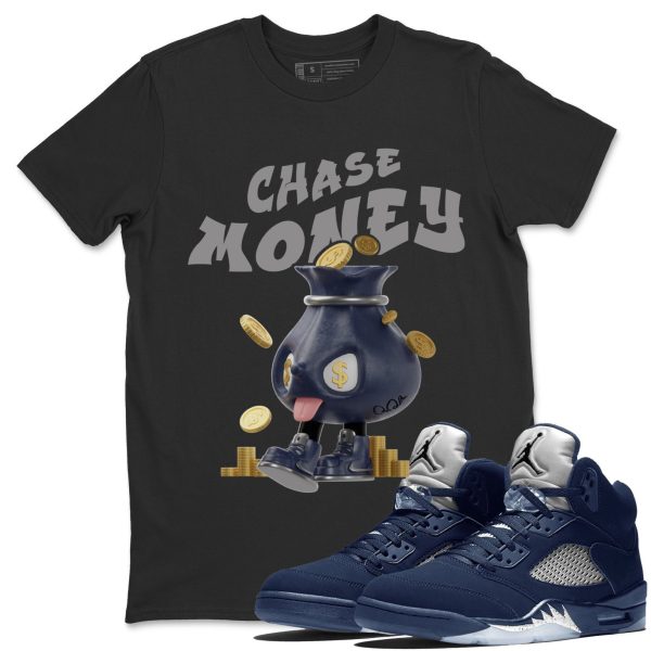 Chase Money Unisex Crew Neck Sneaker Matching Tee Shirt To Match 5s Georgetown Jezsport.com