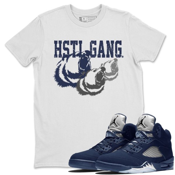 Hustle Gang Unisex Crew Neck Sneaker Matching Tee Shirt To Match 5s Georgetown Jezsport.com