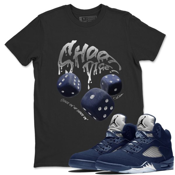 Shoot Dice Unisex Crew Neck Sneaker Matching Tee Shirt To Match 5s Georgetown Jezsport.com