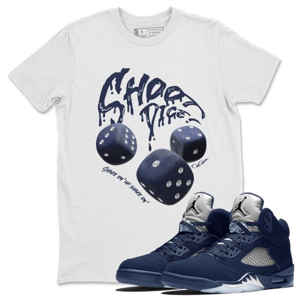 Shoot Dice Unisex Crew Neck Sneaker Matching Tee Shirt To Match 5s Georgetown Jezsport.com