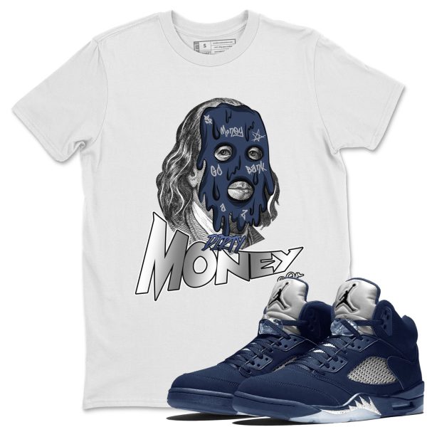 Dirty Money Unisex Crew Neck Sneaker Matching Tee Shirt To Match 5s Georgetown Jezsport.com