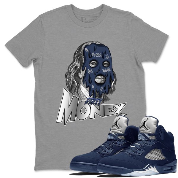 Dirty Money Unisex Crew Neck Sneaker Matching Tee Shirt To Match 5s Georgetown Jezsport.com