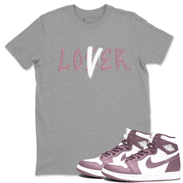 Loser Lover Unisex Crew Neck Sneaker Matching Tee Shirt To Match 1s Mauve Jezsport.com