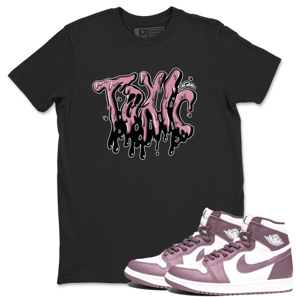 Toxic Unisex Crew Neck Sneaker Matching Tee Shirt To Match 1s Mauve Jezsport.com