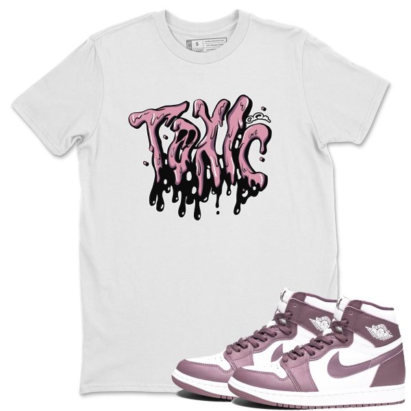 Toxic Unisex Crew Neck Sneaker Matching Tee Shirt To Match 1s Mauve Jezsport.com