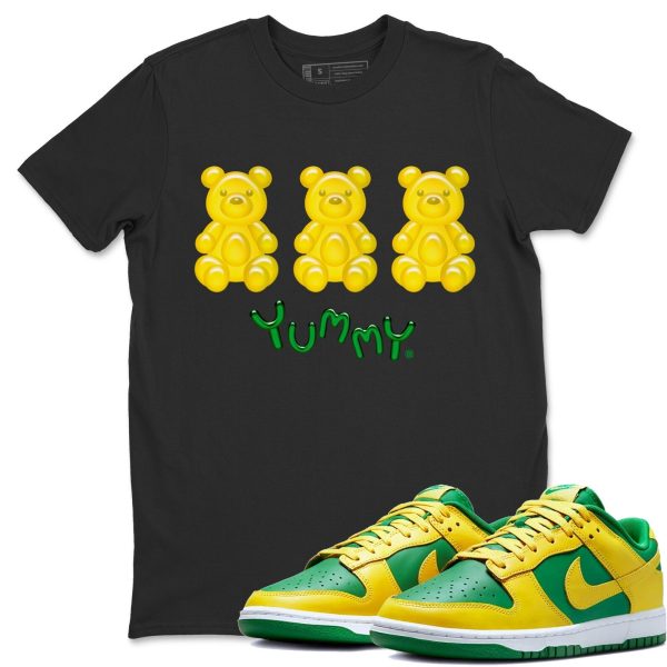 Yummy Bear Unisex Crew Neck Sneaker Matching Tee Shirt To Match Dunks Reverse Brazil Jezsport.com