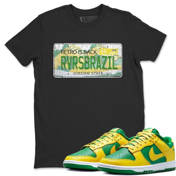 Sneaker Plate Unisex Crew Neck Sneaker Matching Tee Shirt To Match Dunks Reverse Brazil Jezsport.com