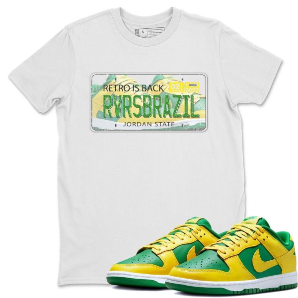 Sneaker Plate Unisex Crew Neck Sneaker Matching Tee Shirt To Match Dunks Reverse Brazil Jezsport.com