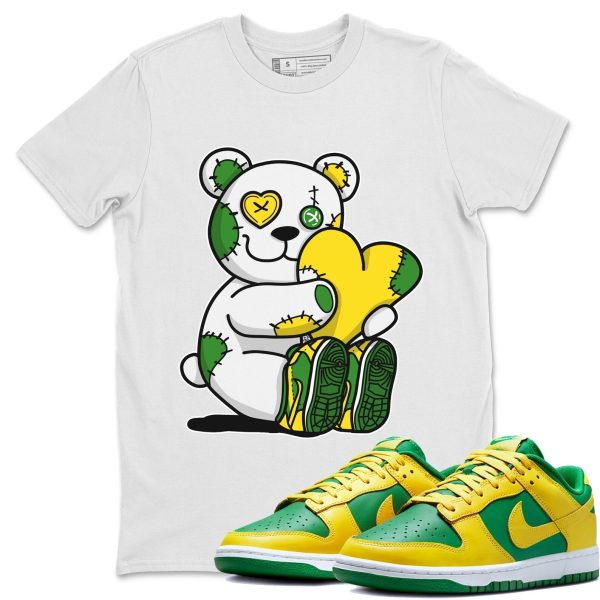 Hugging Bear Unisex Crew Neck Sneaker Matching Tee Shirt To Match Dunks Reverse Brazil Jezsport.com