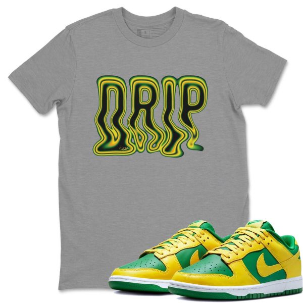 Drip Typo Unisex Crew Neck Sneaker Matching Tee Shirt To Match Dunks Reverse Brazil Jezsport.com