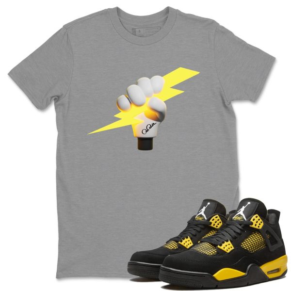 Grab The Thunder Unisex Crew Neck Sneaker Matching Tee Shirt To Match 4s Thunder Jezsport.com