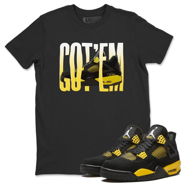 Wiggling Gotem Unisex Crew Neck Sneaker Matching Tee Shirt To Match 4s Thunder Jezsport.com