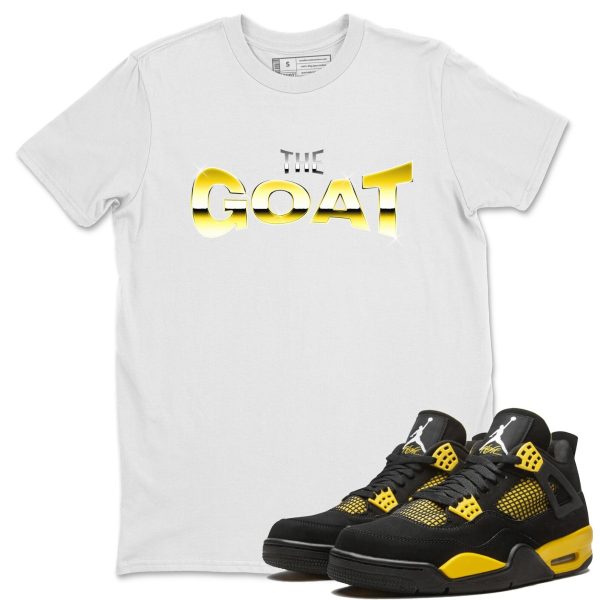 The Goat Unisex Crew Neck Sneaker Matching Tee Shirt To Match 4s Thunder Jezsport.com