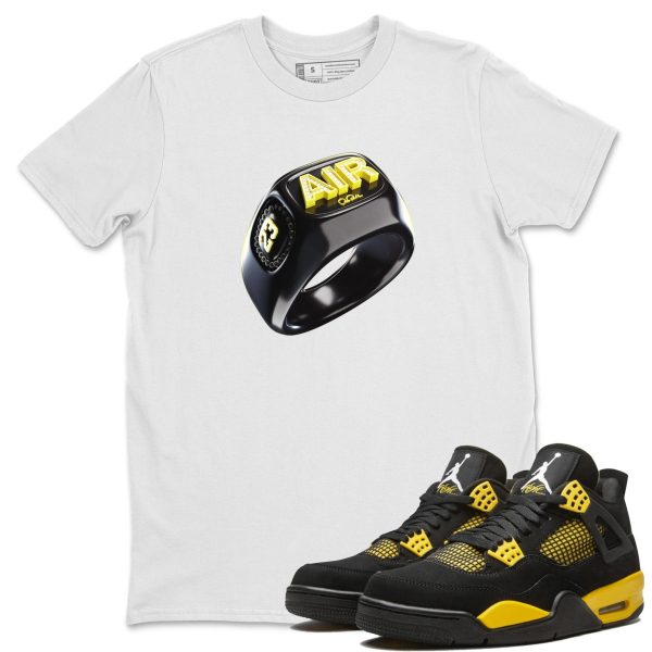 Diamond Ring Unisex Crew Neck Sneaker Matching Tee Shirt To Match 4s Thunder Jezsport.com