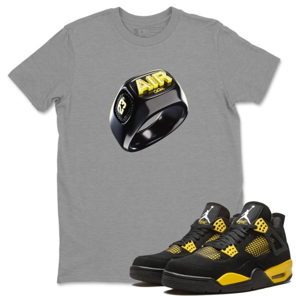 Diamond Ring Unisex Crew Neck Sneaker Matching Tee Shirt To Match 4s Thunder Jezsport.com