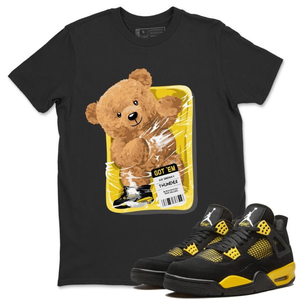 Packaged Bear Unisex Crew Neck Sneaker Matching Tee Shirt To Match 4s Thunder Jezsport.com