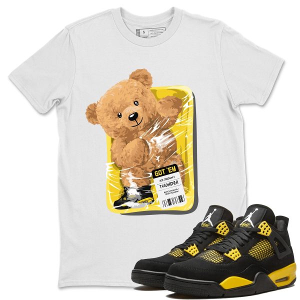 Packaged Bear Unisex Crew Neck Sneaker Matching Tee Shirt To Match 4s Thunder Jezsport.com